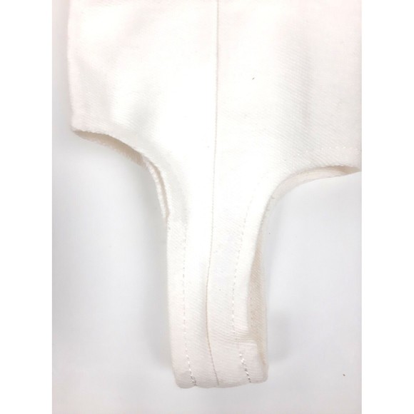 Vintage 1980s Gene Ewing White Stirrup Pants Black Scroll Design Womens Size 8 - Picture 8 of 12